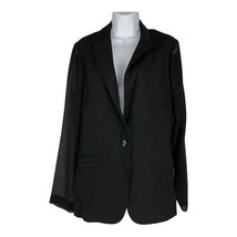 Cabi Women&#39;s Sheer Sleeved One Button Blazer in Black Size 10 - £23.63 GBP
