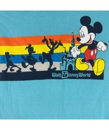 Disney Parks Walt Disney World Mickey Mouse Kids T-Shirt XL Blue 100% Co... - $14.00
