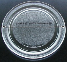 13" Sharp Microwave Glass Turntable NTNT-A090WRE0 Track 9 3/4 Clean  - $68.59