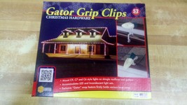 NOS Christmas Hardware Gator Grip Clips 52 Count Holiday Light Clips  - £7.83 GBP