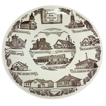 Collector Plate Stanley Area Churches Wisconsin Culbert Swan Productions 1981 - £15.86 GBP