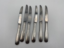 Set of 6 Towle Stainless Steel HAMMERSMITH 18/8 gauge Dinner Knives - $79.99