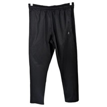 Womens Fleece Sweatpants Black Size XS Extra Small Relaxed Fit Straight ... - £20.77 GBP