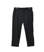 St Johns Bay Stretch Ankle Pant Womens 16P Petite Black Cotton Lycra - $11.00