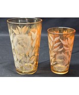 Vintage JEANNETTE 4 And 8 Ounce Drink Juice COSMOS MARIGOLD Tumblers - P... - €12,49 EUR
