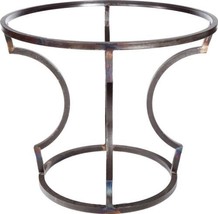Dining Table CHARLES Round Top 48-In Copper Metal - £3,643.16 GBP