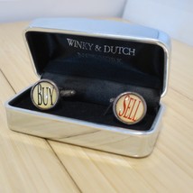 Winky And Dutch New York BUY &amp; SELL Stock Market Wall Street Cufflinks i... - $99.99