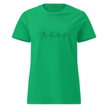 Women’s Basic Softstyle T-Shirt – &quot;Be Yourself&quot; (Irish Green) - $856.45 MXN