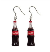 Coke Earrings, Coffee Earrings, Dangle Drink Earrings, Cola Earrings, Miniature  - £20.85 GBP