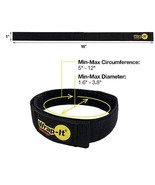 Hook and Loop Strap 16&quot; Black Wrap-It Storage for Boat Rope, Hose, Cable... - $109.10 MXN