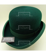 HATsanity Unisex Retro Wool Felt Formal Dura Bowler Hat - Green - £33.47 GBP
