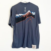 The Hokusai Project Kume Japan Mt Fuji Sumida Blue T  Shirt Top Streetwe... - $31.53 CAD