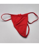 FREDRICKS of HOLLYWOOD Women&#39;s Red Bow G-String Panty Size Small Sexy #5... - $13.33 CAD