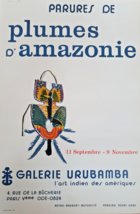 Feathers D&#39;Amazonia - Poster Original Display - Urubamba - 80&#39;S - £125.81 GBP