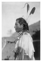 &quot;Crows Heart&quot; Native American Man 1908 By Edward S. Curtis 4X6 Photo - £6.35 GBP
