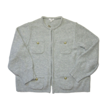 NWT J.Crew Odette Sweater Lady Jacket in Heather Gray Knit Cardigan 2X $168 - £109.35 GBP