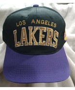 VTG 90s Los Angeles LA Lakers STARTER Snapback Hat Black GOLD Purple NBA... - £543.55 GBP