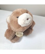 Vintage Gund Snuffles Plush 6&quot; Small Brown tan Stuffed animal 1980 w/ go... - £12.19 GBP