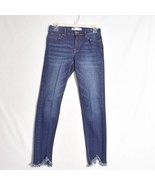 No Boundaries Women&#39;s Jeans Size 7 Distressed Raw Hem Dark Wash - €13,81 EUR