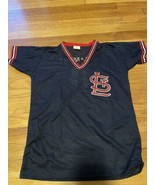 St Louis Cardinals Vtg Youth XL 18-20 Baseball Jersey Blue MLB USA Made - $24.26