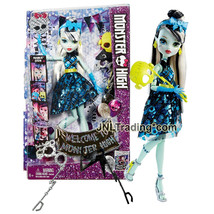 Year 2015 Welcome to Monster High 11 Inch Doll Set - FRANKIE STEIN with Masks - £32.04 GBP