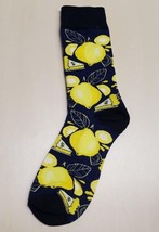 Navy Blue Lemon Pie Socks Novelty Unisex 6-12 Crazy Fun SF82 - £6.13 GBP