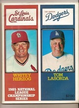 1985 NLCS Program Dodgers @ Cardinals - £34.83 GBP