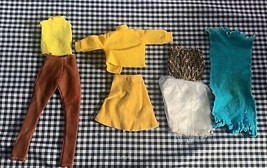 Vintage Barbie Dress, Shirt, Skirt, Pants, Towel Hong Kong Set #59 - $27.88