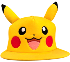 Pokemon Pikachu Big Face Cosplay Embroidered Snapback Cap Hat Licensed Y... - $201.89 MXN