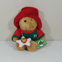 Kids Gifts Paddington Bear 1995 Ornament Teddy Bear Red Green Brown W/ Tag Sears - £14.52 GBP
