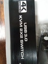 USB 3.0 HDMI KVM Switch 2X2 4K 60Hz Dual Monitor Extended 511kb - £31.47 GBP
