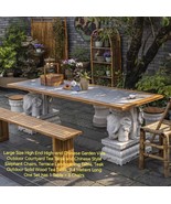 Large Size Chinese Garden Villa Outdoor Courtyard Tea Table and Elephant... - €4.604,96 EUR