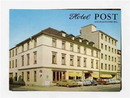 Hotel Post Aschaffenburg Brochure Bavaria Germany  - $17.82