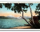 Lago Mcdonald Glacier National Park Montana MT Wb Cartolina W22 - $3.36