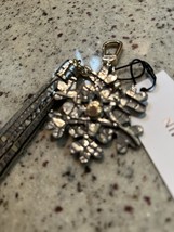 BRAHMIN MELBOURNE KEY CHAIN SNOWFLAKE TASSEL  CHROME NWT  BEAUTIFUL - $78.91