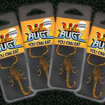 Lil Bugs You Can Eat - Scorpion 4 Pack - Edible Insects farm raised for human co - £18.83 GBP
