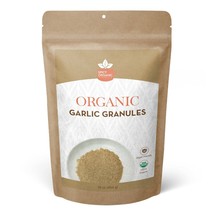 Organic Garlic Granules - NON GMO Granulated Garlic -16 OZ - £10.11 GBP