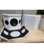 Rare White EOSONE RSR 350 Surround Sound Stereo Speaker Pair Right Left ... - £117.23 GBP