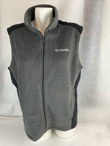Columbia Women’s Sizre 10 Two Tone Gray Fleece Zip Front Vest  - £13.26 GBP