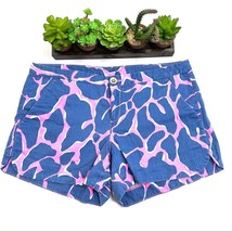 Woman’s Lilly Pulitzer Blue Tiki Pink Shorts Size 2 - £22.65 GBP