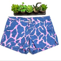 Woman’s Lilly Pulitzer Blue Tiki Pink Shorts Size 2 - £21.65 GBP