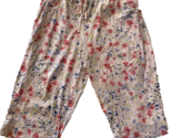 Carole Hochman Pink Floral Capri Pajama Bottoms Size 3X - $28.49