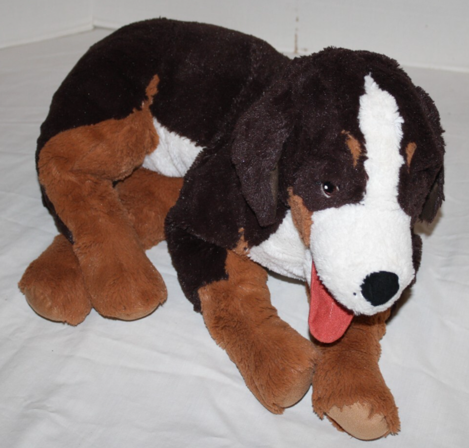 IKEA Hoppig Bernese Mountain Dog Plush 24&quot; Stuffed Animal Large Soft Flo... - $39.97