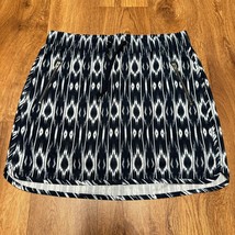 Athleta Reflection Stretch Skort Attached Short Navy Blue Ikat Womens Si... - $35.64