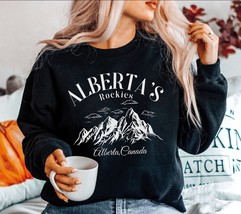 Alberta&#39;s Rockies Unisex sweatshirt crewneck - £35.27 GBP