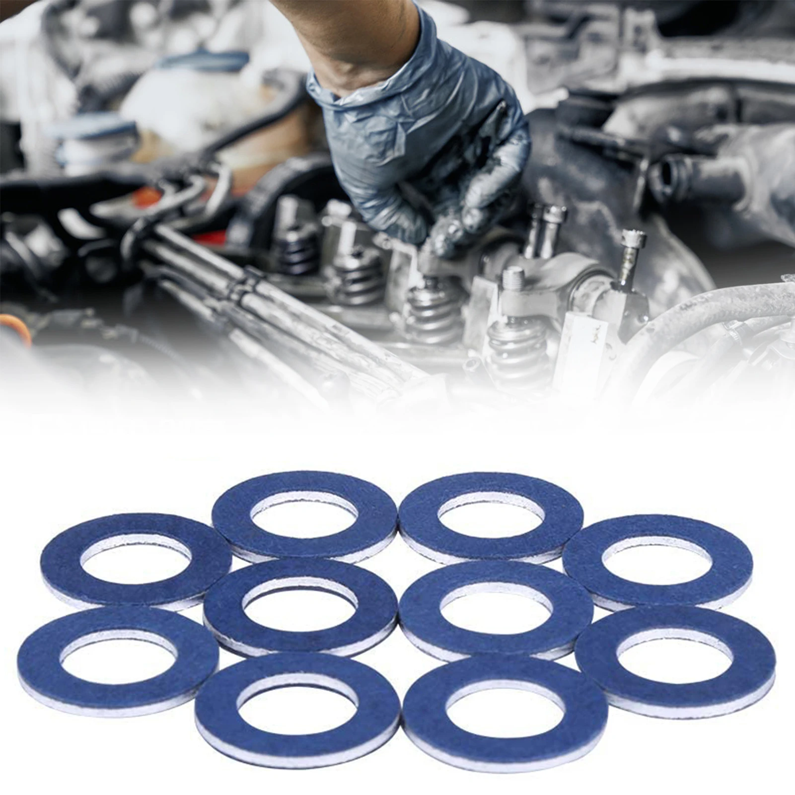 for Camry  Corolla 90430-12031 10Pcs Oil Drain  Washers Car Engine Oil Pan Gaske - $51.19