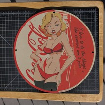 Vintage 1953 Coca Cola ''Marilyn Monroe Quote'' Porcelain Gas & Oil Metal Sign - £98.09 GBP