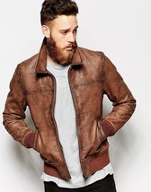 Design Man genuine Handmade men leather jacket real leather jacket for m... - £103.01 GBP