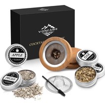 Cocktail Smoker Kit - Bourbon Drink Smoker &amp; 4 Flavors Wood Chips-Old Fashioned - £11.81 GBP