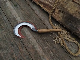 Forged Sickle. Forged braid for collecting herbs. Boline Ritual sickle Н5 - £63.57 GBP